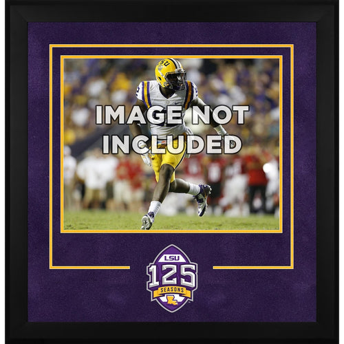 LSU Tigers Deluxe Framed 16'' x 20'' Horizontal Photograph Frame with 125 Years of Football Logo