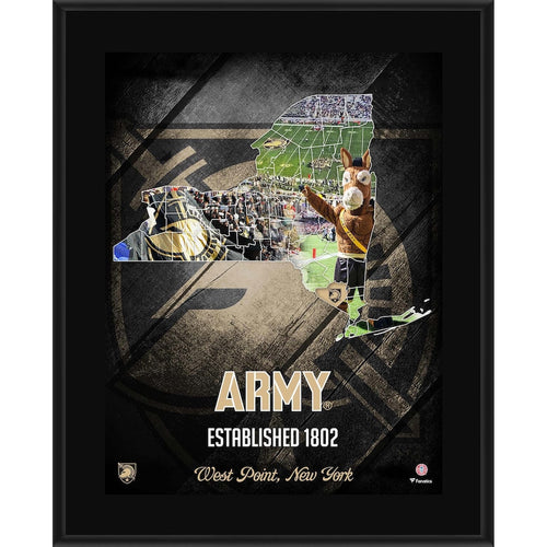 Army Black Knights 10.5'' x 13'' 2018 Sublimated State Plaque