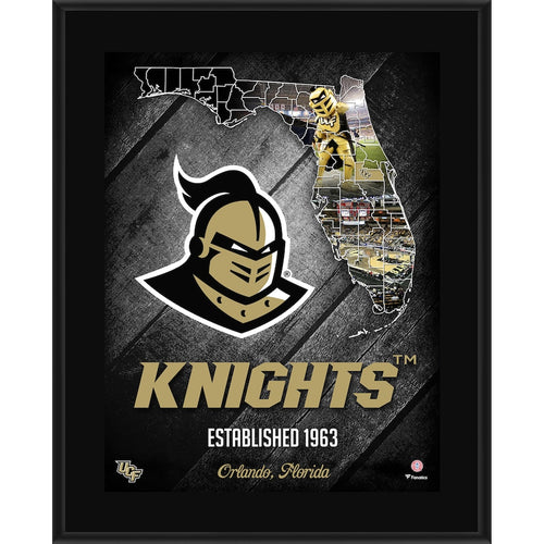 UCF Knights 10.5'' x 13'' 2018 Sublimated State Plaque