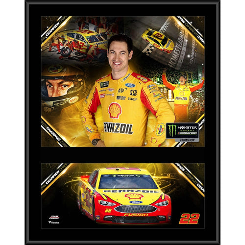 Joey Logano 12'' x 15'' 2018 NASCAR Monster Energy Cup Series Champion Sublimated Plaque