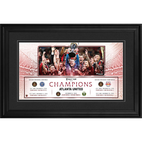 Atlanta United FC 2018 MLS Cup Champions Framed 10'' x 18'' Panoramic Photograph