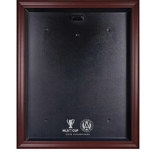 Atlanta United FC 2018 MLS Cup Champions Mahogany Framed Team Logo Jersey Display Case