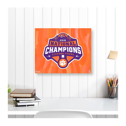 Clemson Tigers 16'' x 20'' 2018 College Football Playoff National Champions Gallery Wrapped Giclee