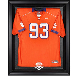 Clemson Tigers College Football Playoff 2018 National Champions Black Framed Logo Jersey Display Case