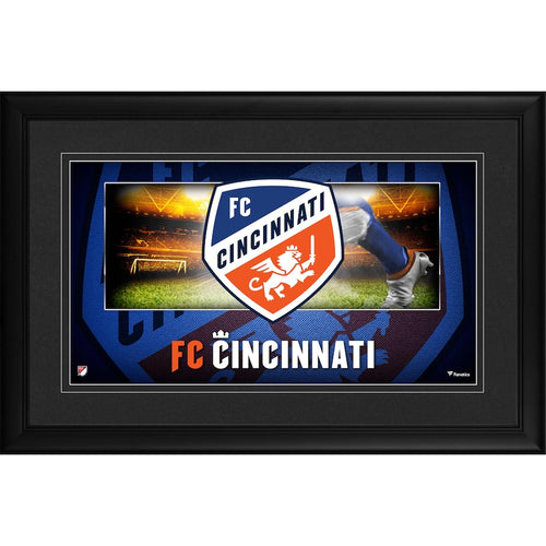 FC Cincinnati Framed 10'' x 18'' Team Logo Panoramic Photograph
