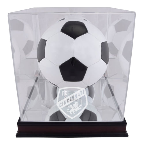 FC Cincinnati Team Logo Soccer Ball Display Case