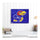 Kansas Jayhawks 16'' x 20'' Logo with Blue Background Gallery Wrapped Embellished Giclee