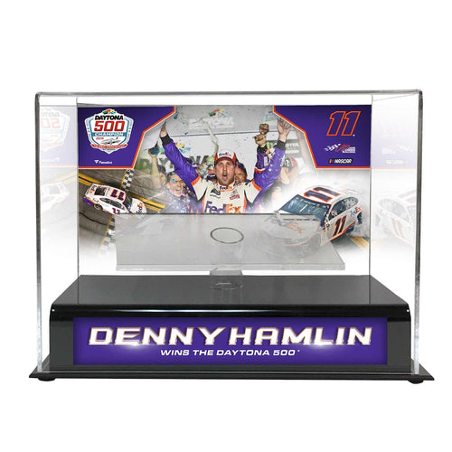 Denny Hamlin 2019 Daytona 500 Champion 1:24 Die Cast Display Case with Sublimated Plate