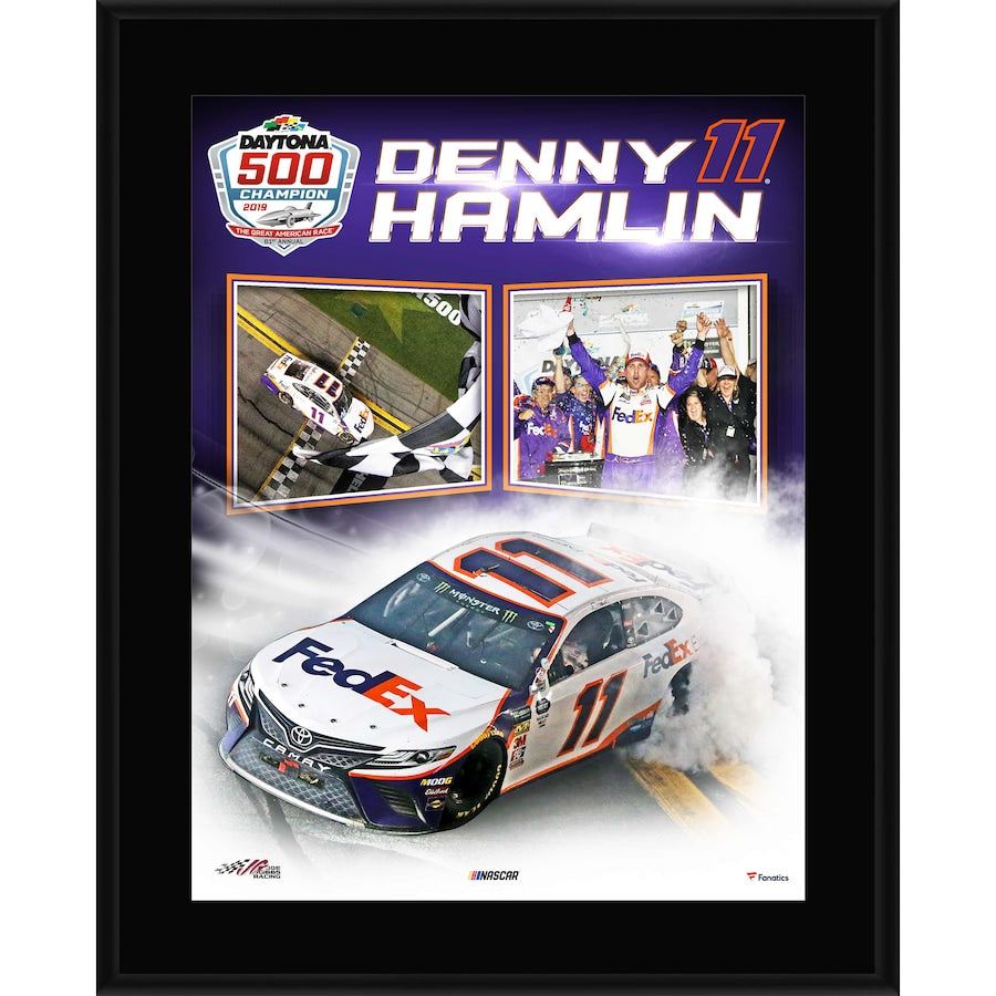 Denny Hamlin 10.5'' x 13'' 2019 Daytona 500 Champion Sublimated Plaque