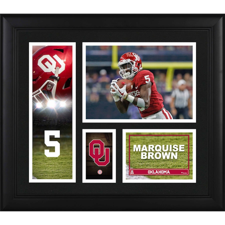 Marquise Brown Oklahoma Sooners Framed 15'' x 17'' Player Collage