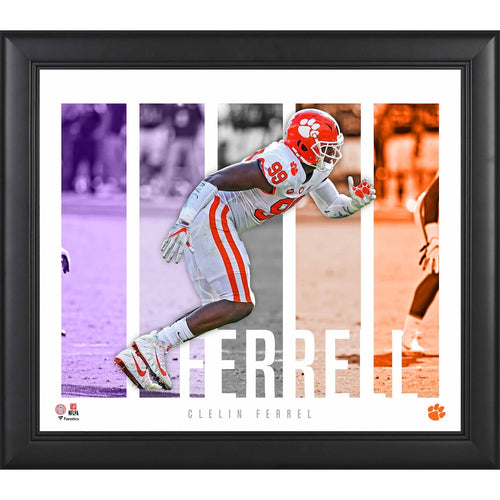 Clelin Ferrell Clemson Tigers Framed 15'' x 17'' Player Panel Collage