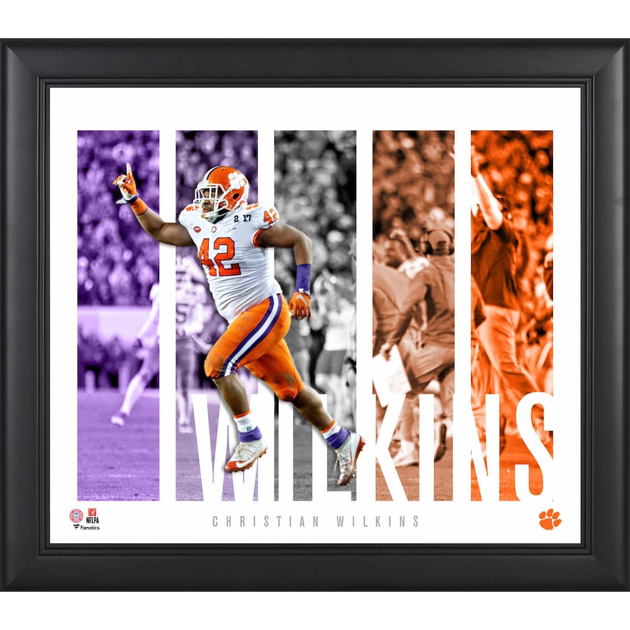 Christian Wilkins Clemson Tigers Framed 15'' x 17'' Player Panel Collage