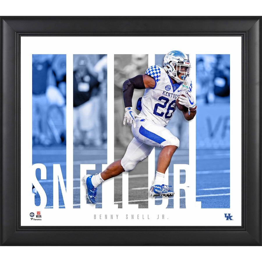 Benny Snell Kentucky Wildcats Framed 15'' x 17'' Player Panel Collage