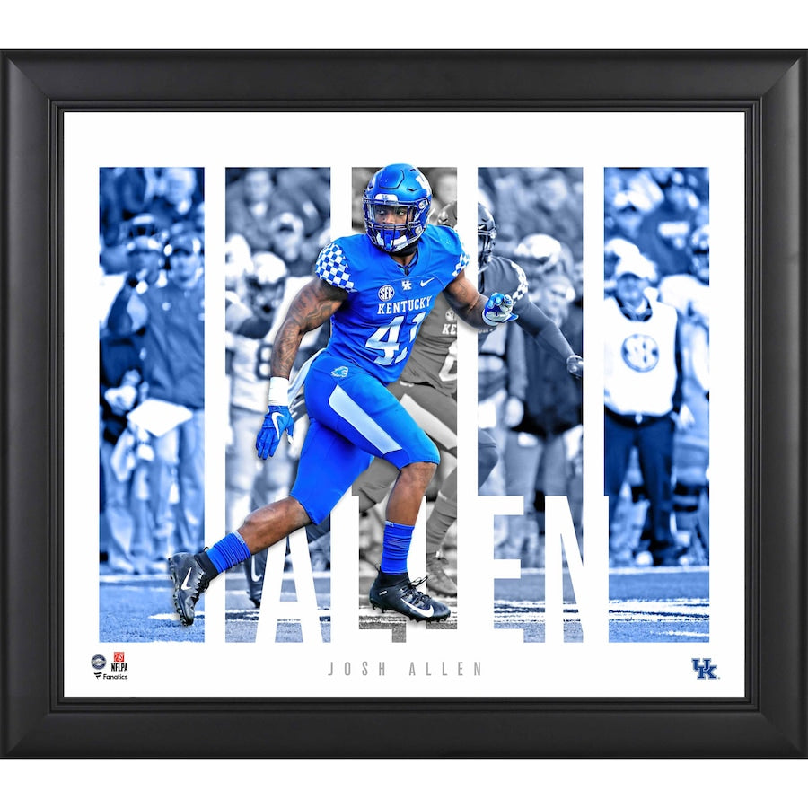 Josh Allen Kentucky Wildcats Framed 15'' x 17'' Player Panel Collage