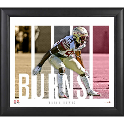 Brian Burns Florida State Seminoles Framed 15'' x 17'' Player Panel Collage