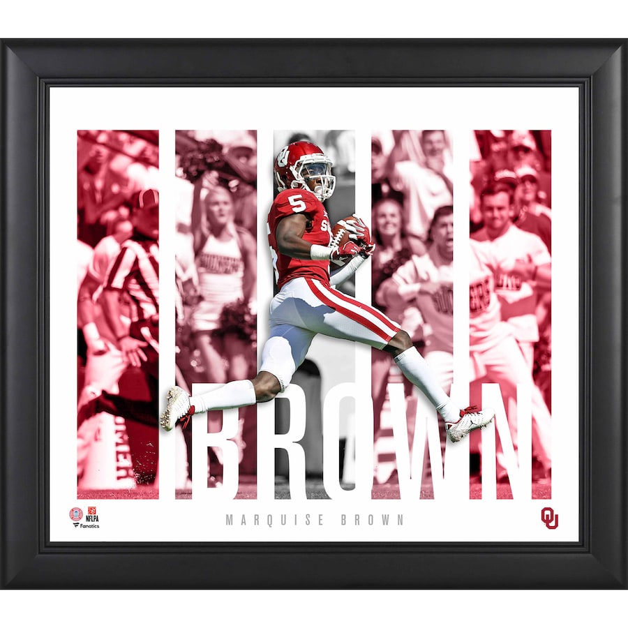Marquise Brown Oklahoma Sooners Framed 15'' x 17'' Player Panel Collage