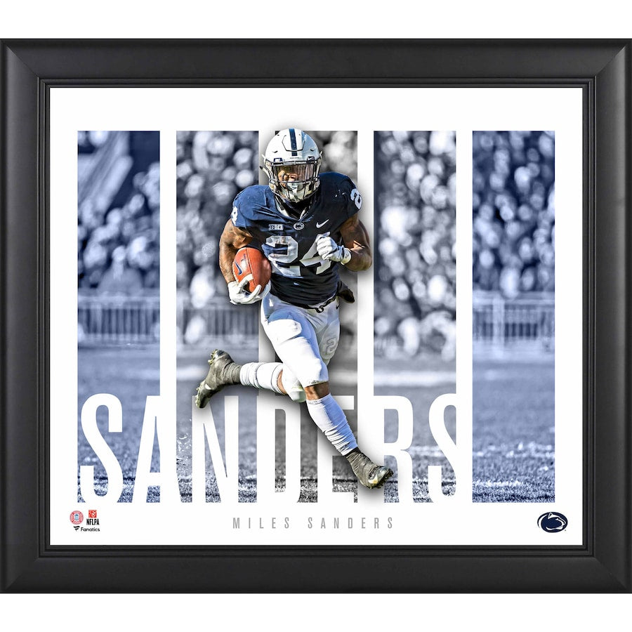 Miles Sanders Penn State Nittany Lions Framed 15'' x 17'' Player Panel Collage