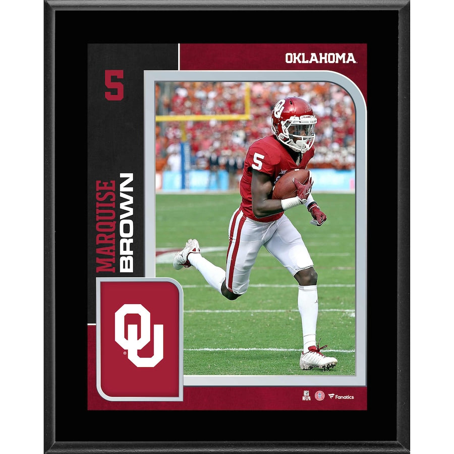 Marquise Brown Oklahoma Sooners 10.5'' x 13'' Sublimated Player Plaque