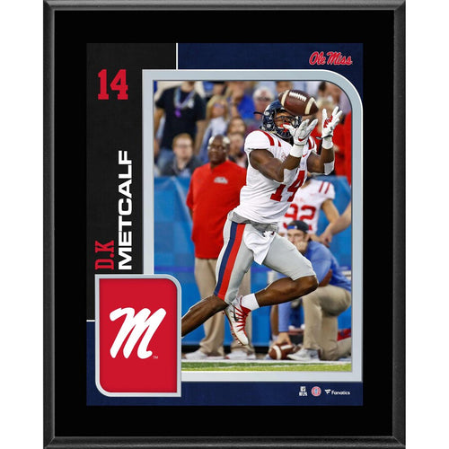 DK Metcalf Ole Miss Rebels 10.5'' x 13'' Sublimated Player Plaque