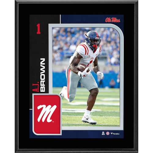 AJ Brown Ole Miss Rebels 10.5'' x 13'' Sublimated Player Plaque