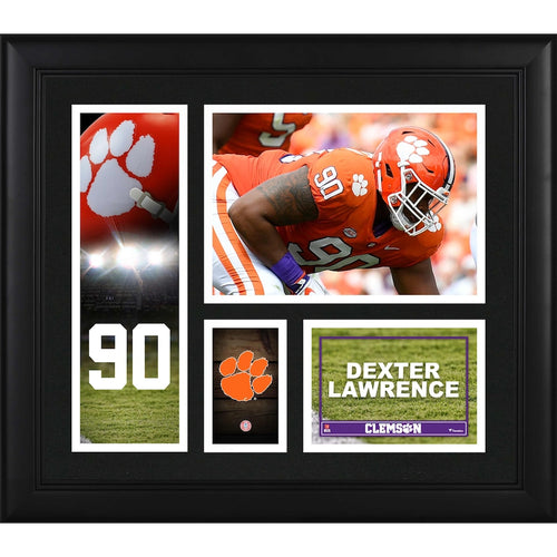 Dexter Lawrence Clemson Tigers Framed 15'' x 17'' Player Collage
