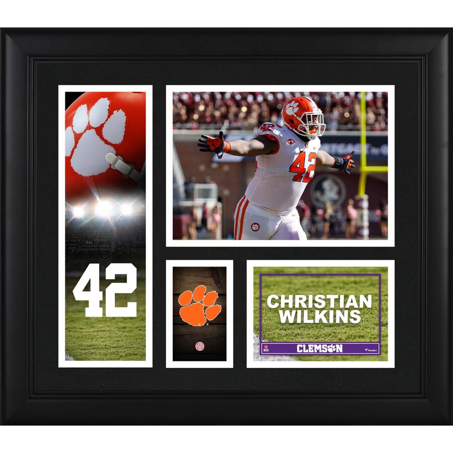 Christian Wilkins Clemson Tigers Framed 15'' x 17'' Player Collage