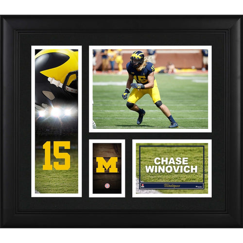 Chase Winovich Michigan Wolverines Framed 15'' x 17'' Player Collage