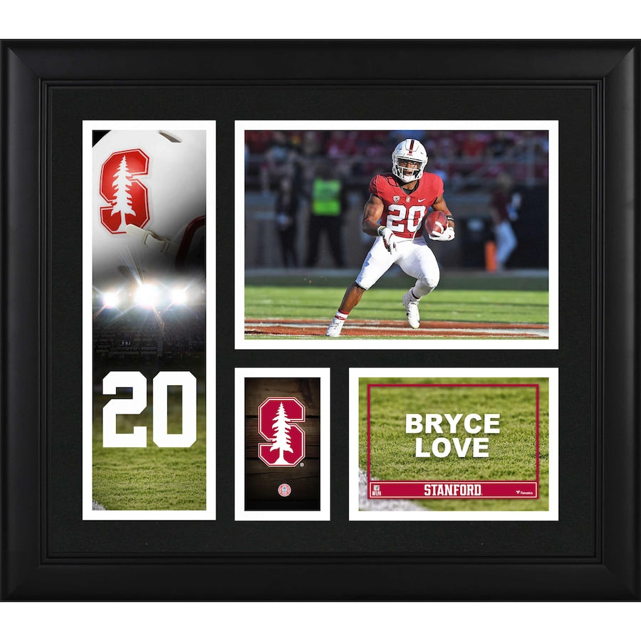 Bryce Love Stanford Cardinal Framed 15'' x 17'' Player Collage