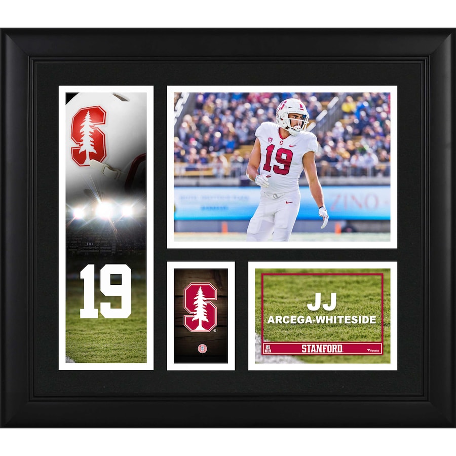 JJ Arcega-Whiteside Stanford Cardinal Framed 15'' x 17'' Player Collage