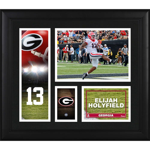 Elijah Holyfield Georgia Bulldogs Framed 15'' x 17'' Player Collage