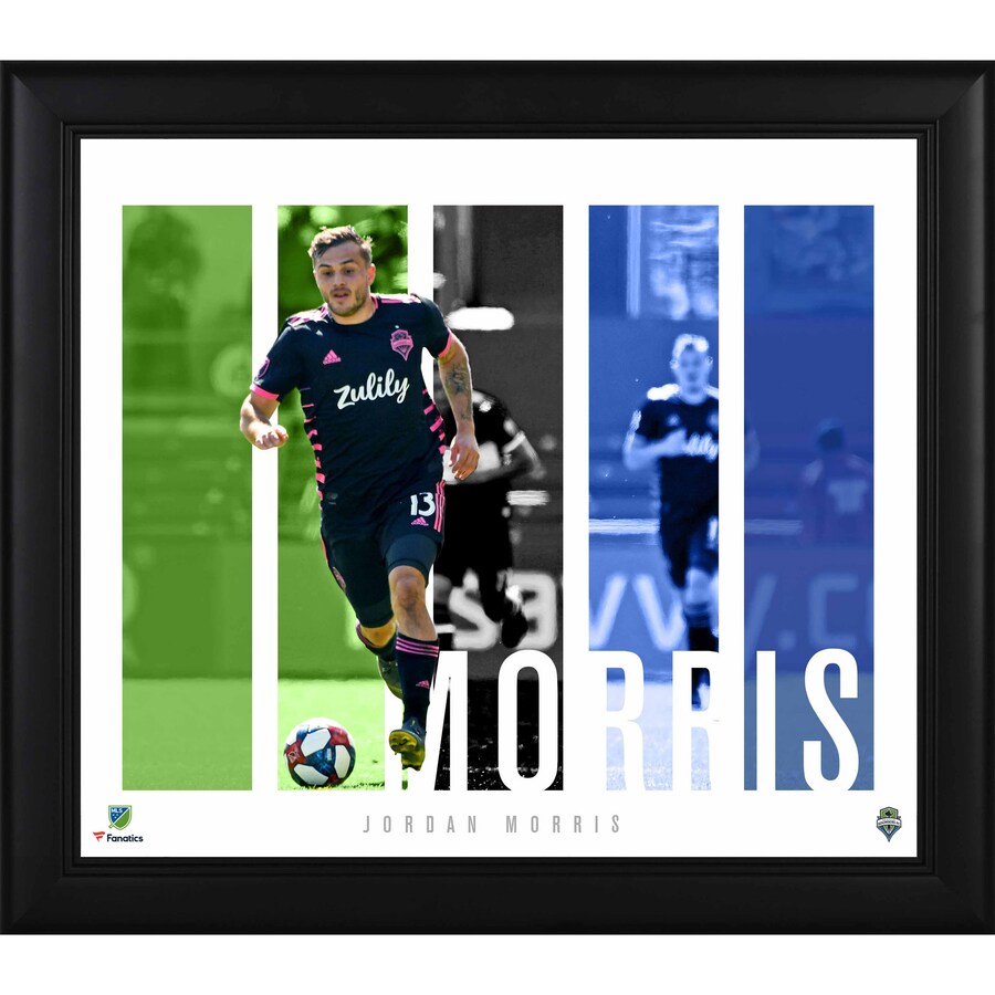 Jordan Morris Seattle Sounders FC Framed 15'' x 17'' Player Panel Collage