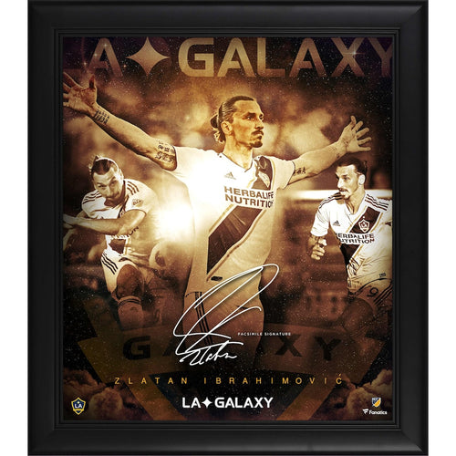 Zlatan Ibrahimovic LA Galaxy Framed 15'' x 17'' Stars of the Game Collage - Facsimile Signature