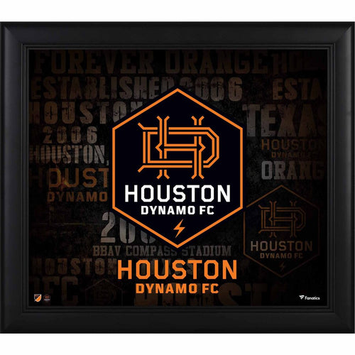 Houston Dynamo Framed 15'' x 17'' Team Heritage Collage