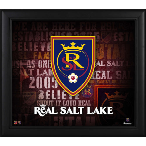 Real Salt Lake Framed 15'' x 17'' Team Heritage Collage