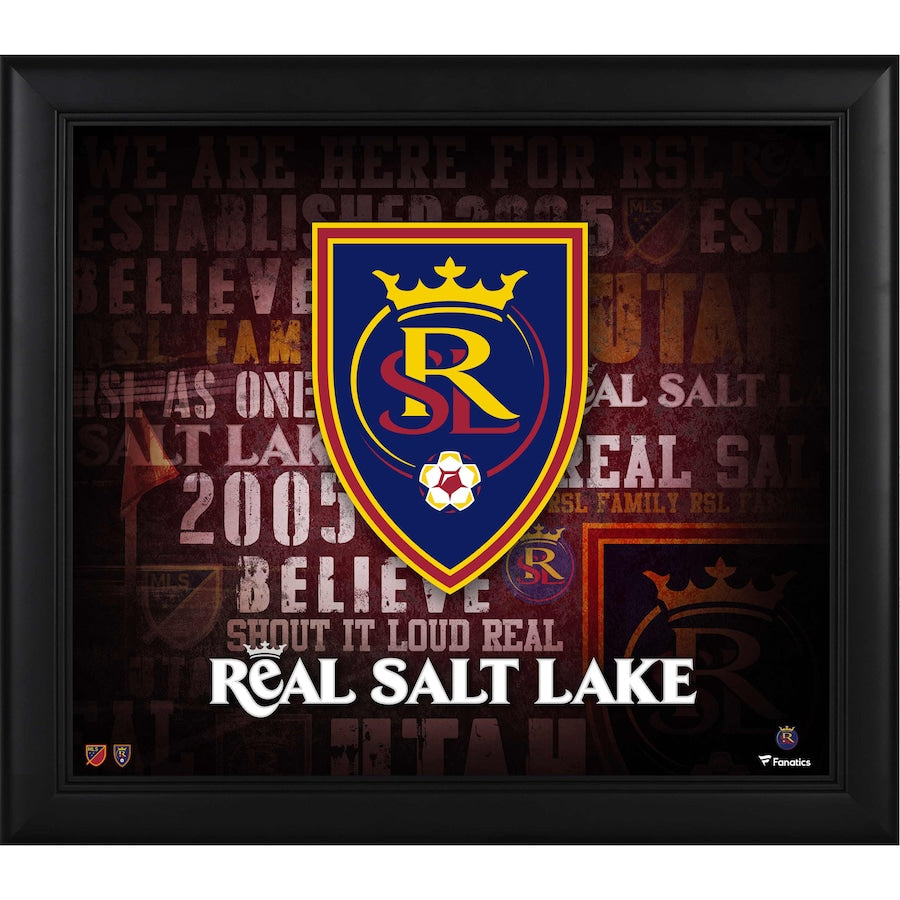Real Salt Lake Framed 15'' x 17'' Team Heritage Collage