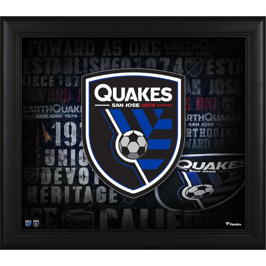 San Jose Earthquakes Framed 15'' x 17'' Team Heritage Collage