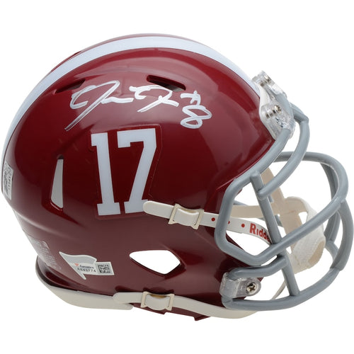 Josh Jacobs Alabama Crimson Tide Autographed Riddell Speed Mini Helmet