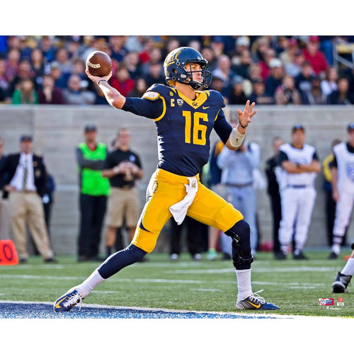 Jared Goff Cal Bears Unsigned Horizontal Passing Photograph