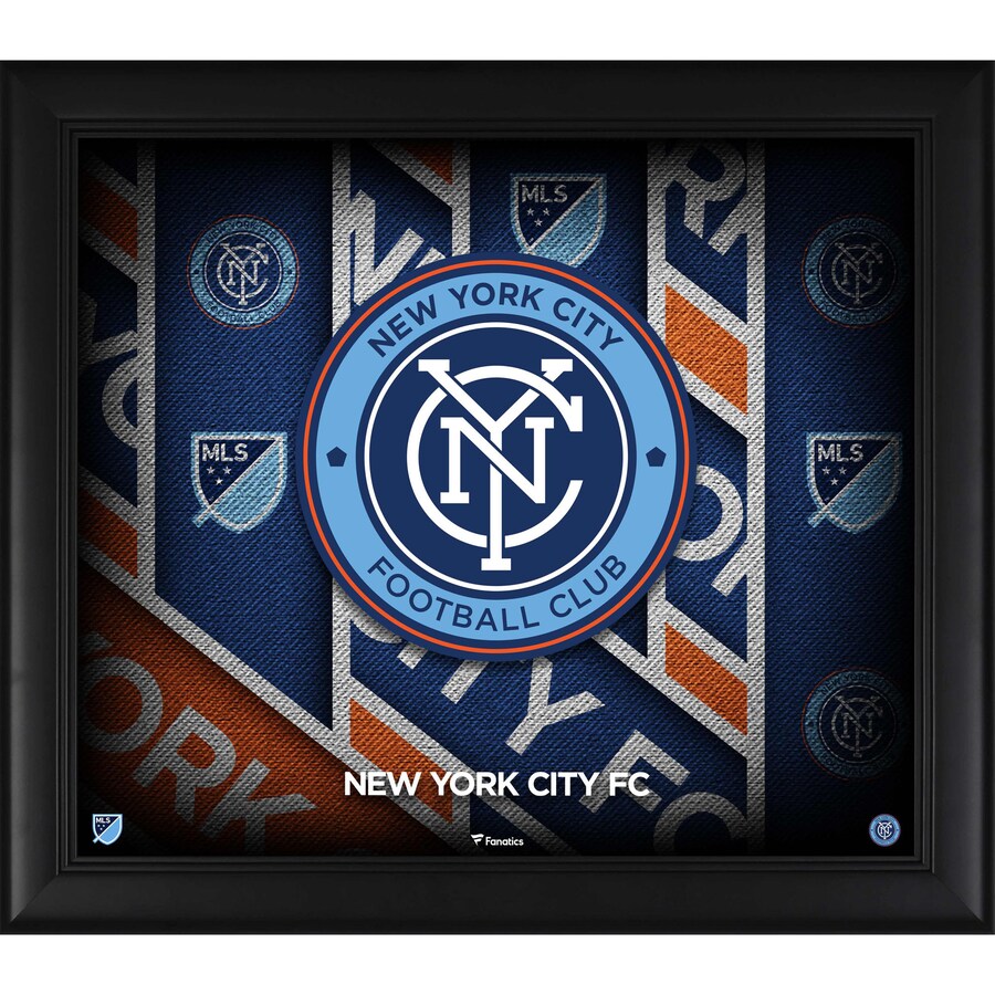 New York City FC Framed 15'' x 17'' Team Threads Collage