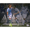 Gianluca Busio Sporting Kansas City Autographed 8'' x 10'' Blue First MLS Goal Celebration Photograph