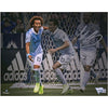 Gianluca Busio Sporting Kansas City Autographed 11'' x 14'' Blue First MLS Goal Celebration Spotlight Photograph
