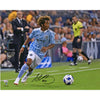 Gianluca Busio Sporting Kansas City Autographed 16'' x 20'' Blue Dribbling Photograph