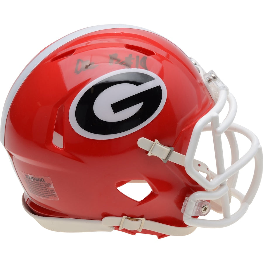 Deandre Baker Georgia Bulldogs Autographed Riddell Speed Mini Helmet