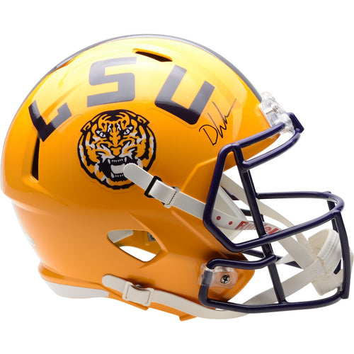 Devin White LSU Tigers Autographed Riddell Speed Replica Helmet