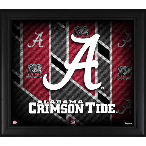Alabama Crimson Tide Framed 15'' x 17'' Team Threads Collage