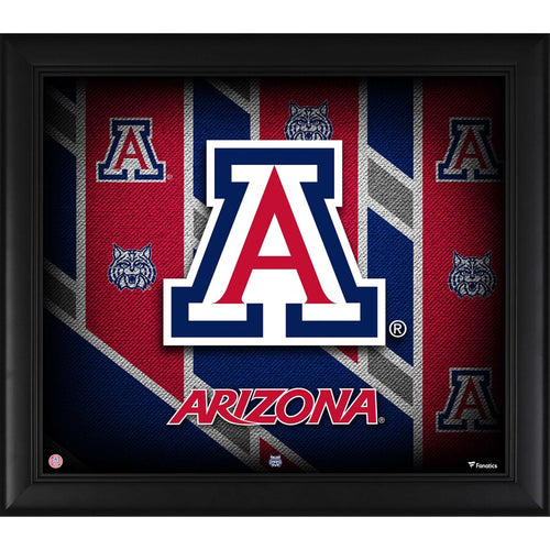 Arizona Wildcats Framed 15'' x 17'' Team Threads Collage