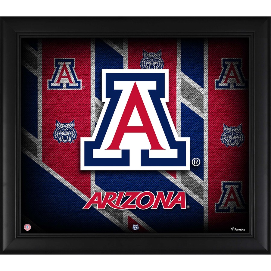 Arizona Wildcats Framed 15'' x 17'' Team Threads Collage
