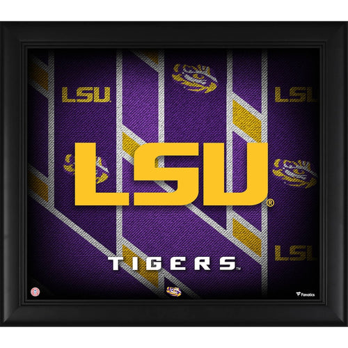 LSU Tigers Framed 15'' x 17'' Team Threads Collage