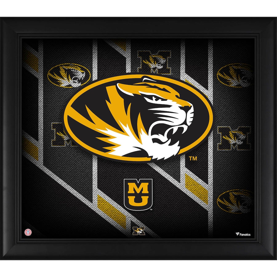 Missouri Tigers Framed 15'' x 17'' Team Threads Collage