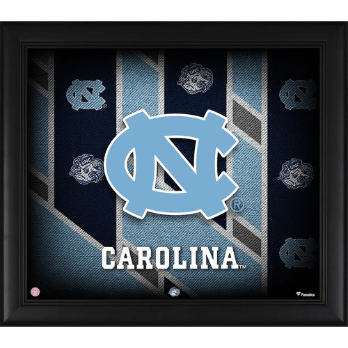 North Carolina Tar Heels Framed 15'' x 17'' Team Threads Collage